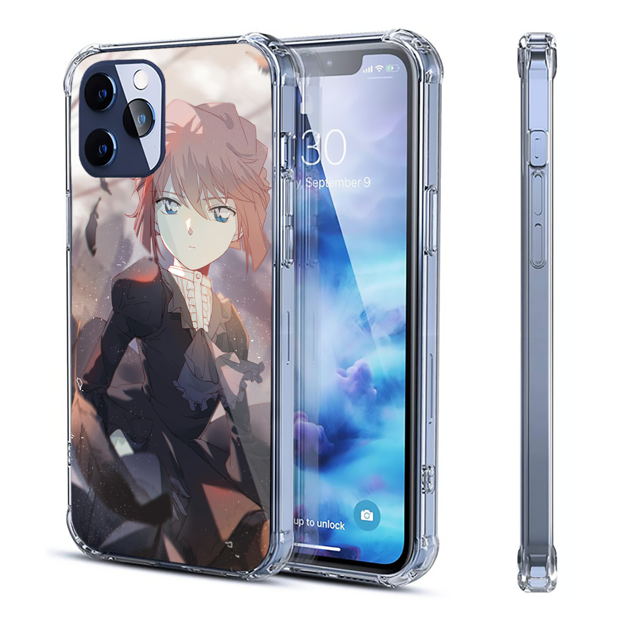 （画像用） 名探偵コナン Detective Conan 【iPhone 12シリーズ対応】透明スマホケース（クリアソフトケース）